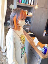 ベランダ(veranda)&nbsp;フロントインナー＋インナーカラーオレンジ