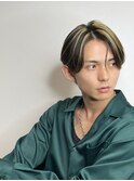 ツイストスパイラル波打ちスパイラルセンターパート刈り上げ束感