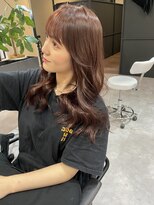 ナンバー(number+)&nbsp;20代30代40代大人可愛いシアーピンク透明感セミロング