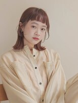 ジュール サウス 新宿南口(Joule South) ミディアムヘア/斜めバング/グレージュカラー/新宿