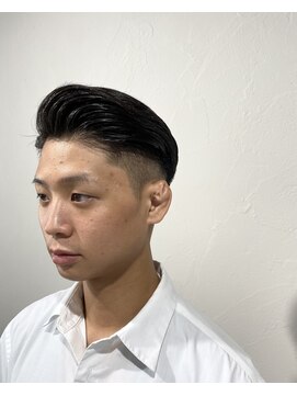 レンゲン(LENGEN) 束感刈り上げビジネス七三ツーブロックアップバング1210