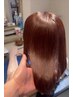 【持続する艶美髪】カット+オーガニックカラ-+髪質改善エステ※再来1ヵ月以内