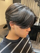 ジュンヌオム リンカラン(Jeune Homme LINGKARAN) センターパート×毛流れニュアンスパーマ