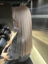 ペレ 栄店(PELE) デザインカラー/レイヤーカット/ウェットヘア/オリーブベージュ