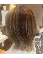 エノモト(ENOMOTO) 30代40代シャドールーツクラゲヘアー白髪ぼかし大人レイヤーボブ