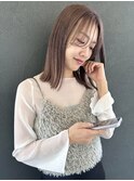 【nobuyo】bob × lavender beige