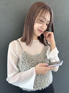 イロ プラス 南田宮店(iro+) 【nobuyo】bob × lavender beige