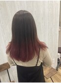 ピンクグラデーション【TELA HAIR つくば研究学園】