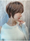 □イメチェン外ハネボブ美髪ワイドバングレイヤーショート錦糸町