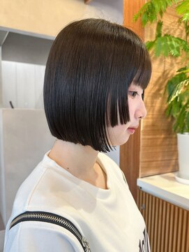 ロンド ボーイ 表参道(Lond BOY) ミニウルフレイヤーカット顔周り前髪韓国ショートボブ