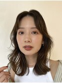 切りっぱなしボブエアリーロング美髪ピンクブラウン