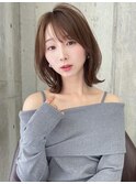 くびれボブ×ラテグレージュ