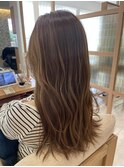 20代30代髪質改善カラー透明感ミルクティーベージュカラー