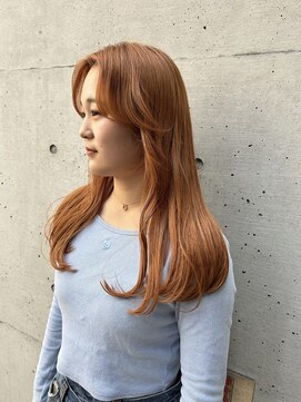 マグネ(magne) オレンジカラー×カーテンバング