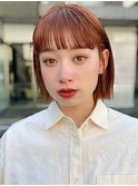 熊本　タッセルボブ　オレンジベージュ　ワイドバング Arisa.