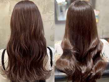 クレエ ヘアー デザイン(creer hair design)の写真/[高発色×色モチキープ×艶］髪質改善トリートメント使用◇後ろ姿に差がつく髪質改善トリートメントはココ