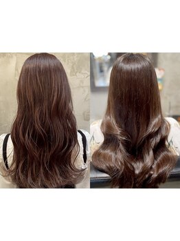 [高発色×色モチキープ×艶］髪質改善トリートメント使用◇後ろ姿に差がつく髪質改善トリートメントはココ