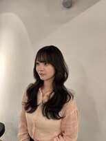 ミヨン 京都烏丸店(miyon)&nbsp;【miyon】韓国レイヤーカット×暗髪カラー×髪質改善