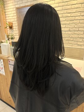 ザクザクレイヤー/ツヤ感ブルーブラック