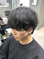 オーバルバイアピッシュ(OVARL by apish)&nbsp;シャドウパーマ/ニュアンスパーマ/メンズパーマ/渋谷原宿