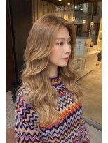 アース 星ヶ丘店(HAIR & MAKE EARTH) ツヤと柔らかさを両立リッチブロンドベージュ