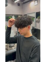 リッチブランドアンドコー 守口店(Rich Brand&Co)&nbsp;スペインカール/ハイライトカラー/メンズパーマ/メンズカット