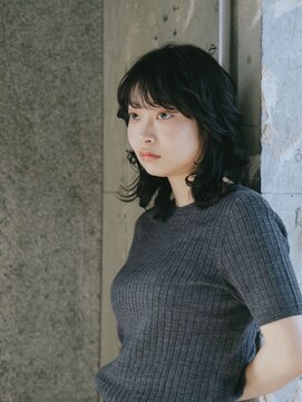 エス ヘア サロン(S. HAIR SALON) レイヤーミディ×ニュアンスウェーブ