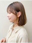 夏カラー◎艶髪ショートボブ透明感アッシュブラウン大人美人