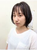 パープルブラック髪質改善カラー