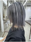 シャドールーツバレイヤージュ/ハイトーンカラー/シルバーカラー