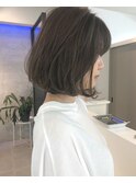 【ELIN】シアーグレージュBOB※ワンカラーで透明感出したい方へ