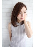 ビームズヘアー　ナチュラル　内巻き　ストレート　ワンカール