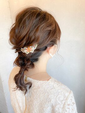 ベルビアンカ(Belle BIANCA) Belle BIANCA 結婚式ヘア/ミディアムアレンジ by.Yukiho