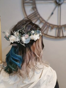 ヘアセットサロン ミント(Hair set salon MINT) フラワーハーフアップ