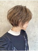 《30代40代》ひし形＋ショートパーマ＋毛束感【BUMP　GINZA】★