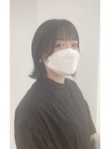 【松戸 藤原】小顔外ハネ 黒髪