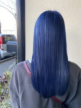 ジェリカヘアー サンフラワー通り(Jlica hair) インディゴブルー×ネイビー