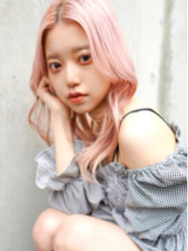 ラフィス ヘアー グランド 金山店(La fith hair grand) 【La fith】ハイトーン×ピンクベージュ
