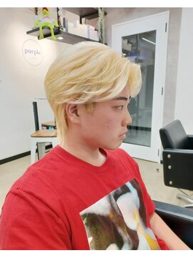パープル(purple) 抜きっぱなしブロンド