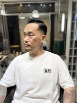 メリケンバーバーショップ トーキョー(MERICAN BARBERSHOP TYO)&nbsp;MEN'SHAIR束感ショート波巻きハイライトマッシュ82