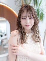 20代30代大人かわい/シルキーベージュ/小顔レイヤーカット/前髪