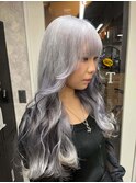 イメチェン/レッドブラウン/フルバング/似合わせカット/渋谷駅