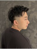 ツーブロックショート
