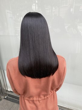 キュア 表参道(CURE) 黒髪/グレージュカラー/ココアベージュ/ヘルシーロング[表参道]