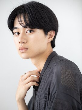 メンズヘア ビーセカンド 草加店(MENS HAIR B-2) ナチュラル伸ばしかけブラック韓国ヘアd草加