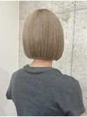 ミルクティーベージュ ぱっつん前髪 表参道