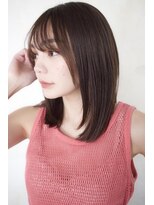 アール 北千住店(ar)&nbsp;ロングボブ/大人上品/グレージュ/北千住