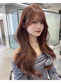 (lilley内堀)韓国ヘア×キャラメルブラウン×前髪