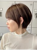 30代40代大人女性/前髪ありショートボブ/ショートヘア/髪質改善