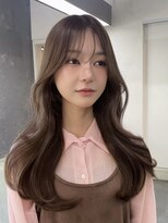 ノイズオオサカ 天王寺店(NOISM OSAKA)&nbsp;20代30代40代くびれミディ韓国ヘア小顔外ハネミディアムアッシュ